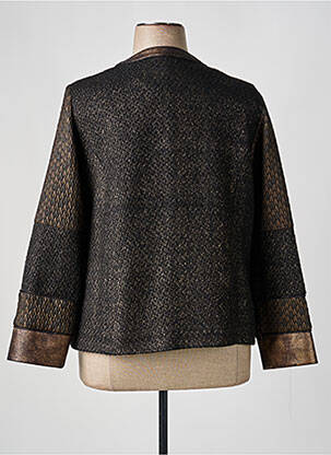 Veste chic col rond noir MERI & ESCA femme