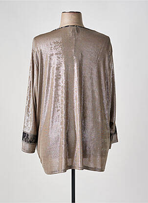 Top stretch manches longues marron GUY DUBOUIS femme