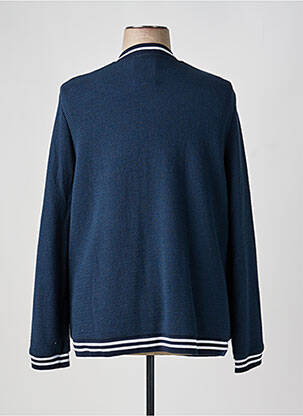 Blouson col v bleu FRANK WALDER femme