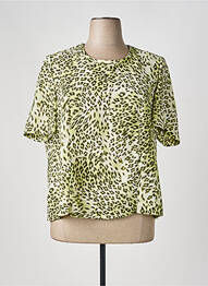 Blouse manches courtes manches courtes vert FRANK WALDER femme