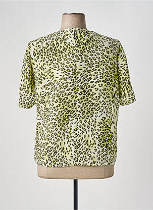 Blouse manches courtes manches courtes vert FRANK WALDER femme