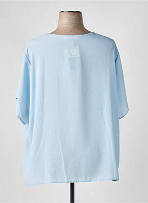 Top stretch manches courtes bleu FRANCOISE DE FRANCE femme