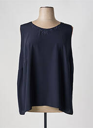 Top stretch sans manche bleu FRANCOISE DE FRANCE femme