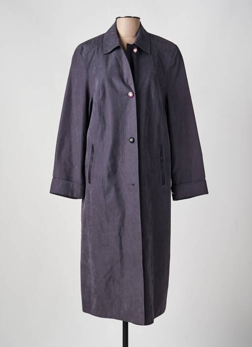 Trench poches sans capuche bleu SEMPRE PIU BY CHALOU femme