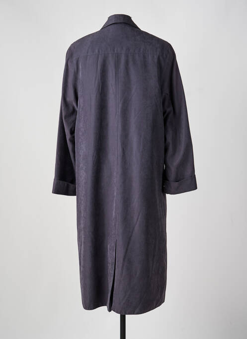 Trench poches sans capuche bleu SEMPRE PIU BY CHALOU femme