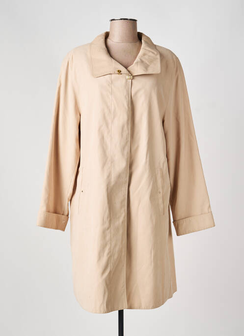 Trench tissage popeline sans capuche beige FRANK WALDER femme