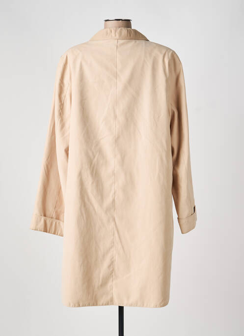 Trench tissage popeline sans capuche beige FRANK WALDER femme