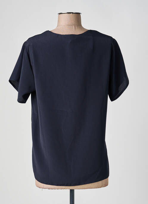 Top coupe fluide manches courtes bleu FRANCOISE DE FRANCE femme