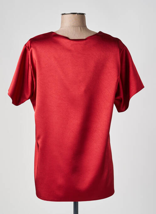 Top stretch manches courtes rouge FRANCOISE DE FRANCE femme