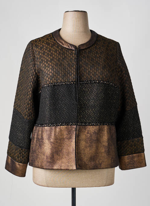 Veste chic col rond noir MERI & ESCA femme