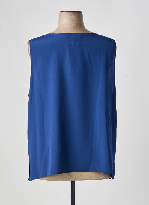Top coupe fluide sans manche bleu FRANCOISE DE FRANCE femme