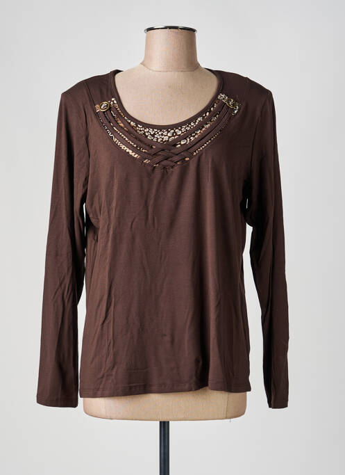 Top marron UNICA PLUS femme