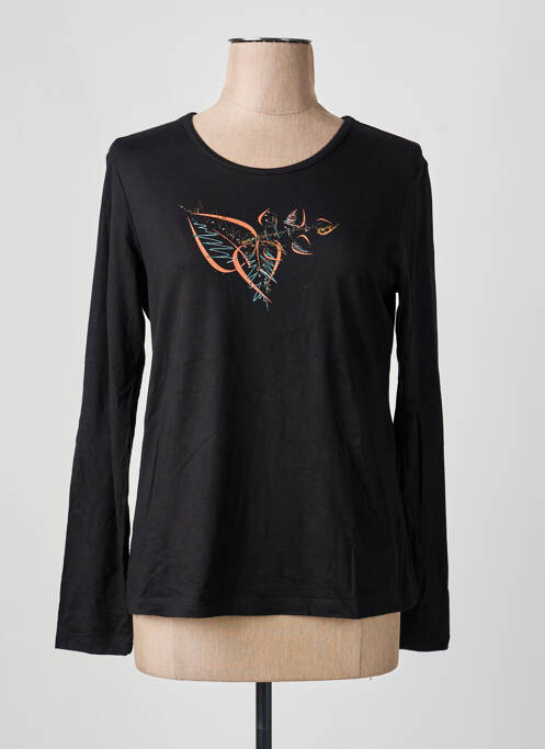 T-shirt noir FRANK WALDER femme