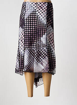 Jupe mi-longue taille normale noir GUY DUBOUIS femme