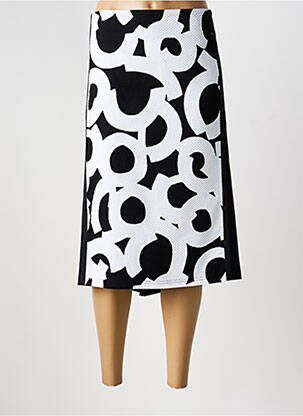 Jupe mi-longue coupe droite noir BARBARA LEBEK femme