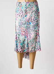 Jupe mi-longue taille normale rose GUY DUBOUIS femme