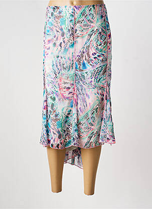 Jupe mi-longue taille normale rose GUY DUBOUIS femme