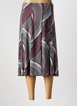 Jupe mi-longue taille haute violet UNICA PLUS femme