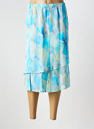 Jupe mi-longue doublure bleu FRANK WALDER femme