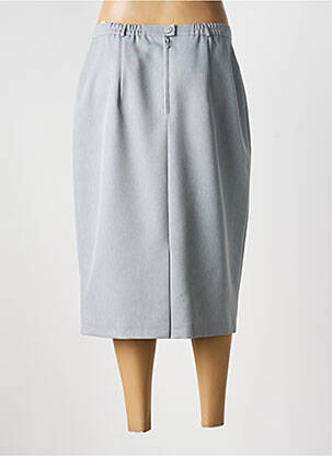 Jupe mi-longue taille à pinces gris FRANK WALDER femme
