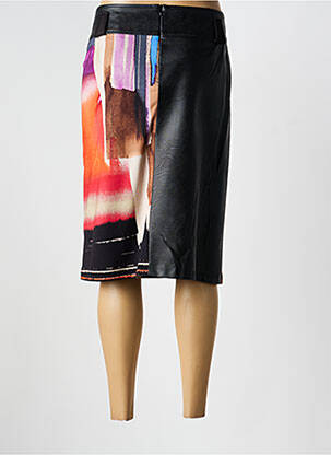 Jupe mi-longue coupe droite noir GUY DUBOUIS femme