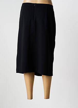Jupe mi-longue taille à pinces noir BARBARA LEBEK femme