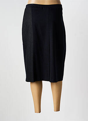 Jupe mi-longue stretch noir GUY DUBOUIS femme