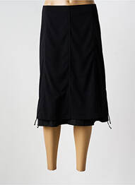 Jupe mi-longue taille normale noir FRANK WALDER femme