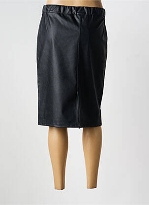 Jupe mi-longue taille haute noir UNICA PLUS femme