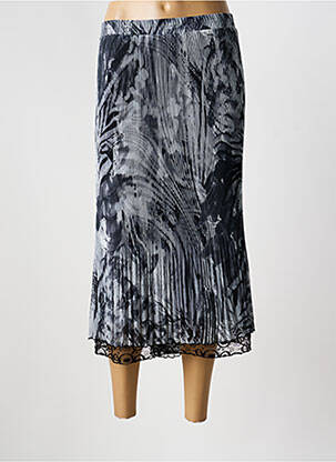 Jupe mi-longue gris JEAN GABRIEL femme