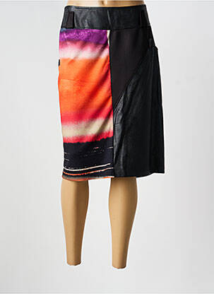 Jupe mi-longue noir GUY DUBOUIS femme