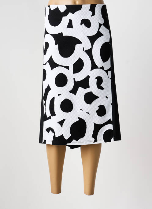 Jupe mi-longue coupe droite noir BARBARA LEBEK femme