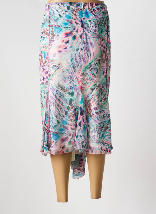 Jupe mi-longue taille normale rose GUY DUBOUIS femme