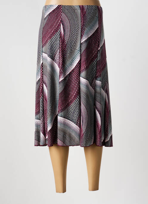 Jupe mi-longue taille haute violet UNICA PLUS femme