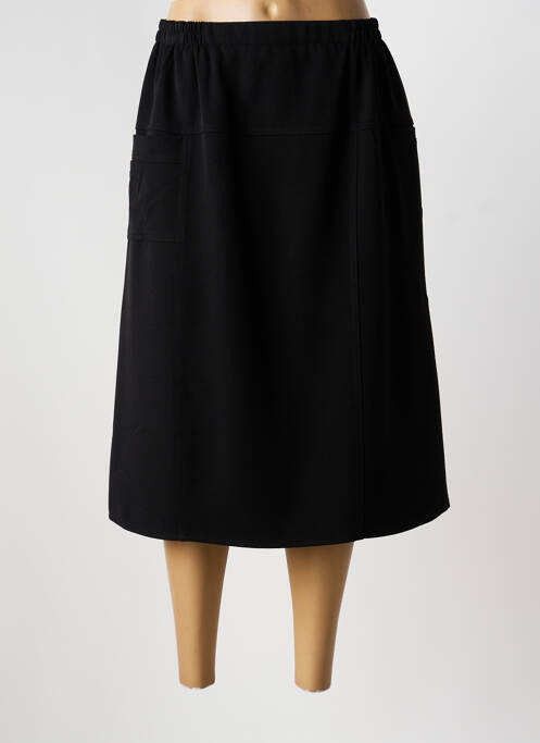 Jupe mi-longue coupe évasée noir FRANK WALDER femme