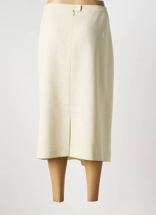 Jupe mi-longue taille haute vert GUY DUBOUIS femme