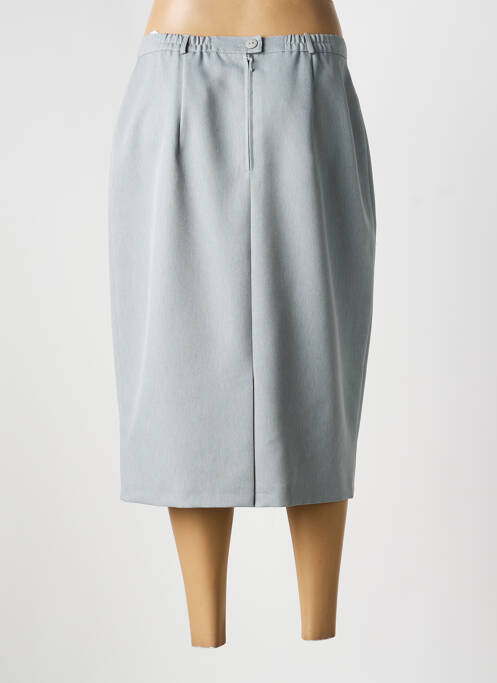 Jupe mi-longue taille à pinces gris FRANK WALDER femme