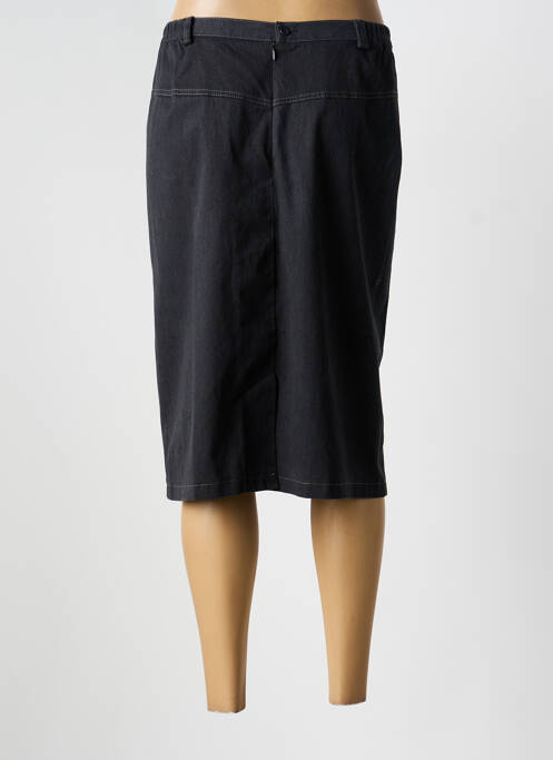 Jupe mi-longue coupe droite gris FRANCOISE DE FRANCE femme