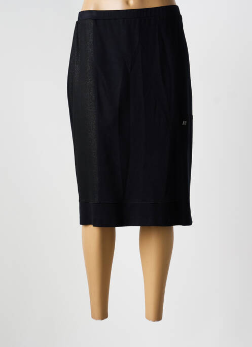 Jupe mi-longue taille haute noir GUY DUBOUIS femme