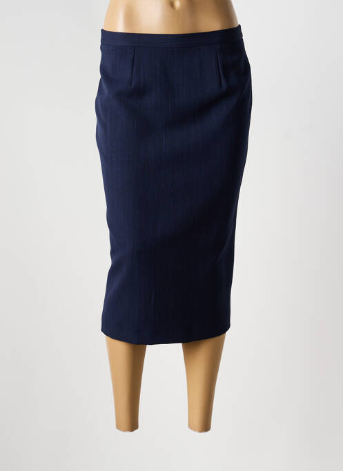 Jupe mi-longue bleu FRANCOISE DE FRANCE femme