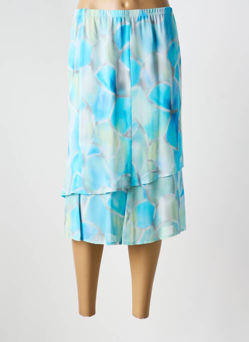 Jupe mi-longue bleu FRANK WALDER femme