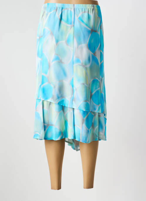 Jupe mi-longue bleu FRANK WALDER femme