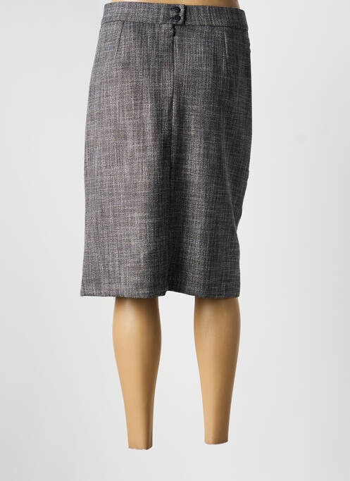 Jupe mi-longue gris GUY DUBOUIS femme