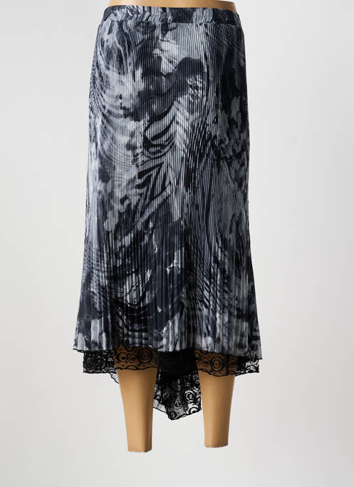 Jupe mi-longue gris JEAN GABRIEL femme