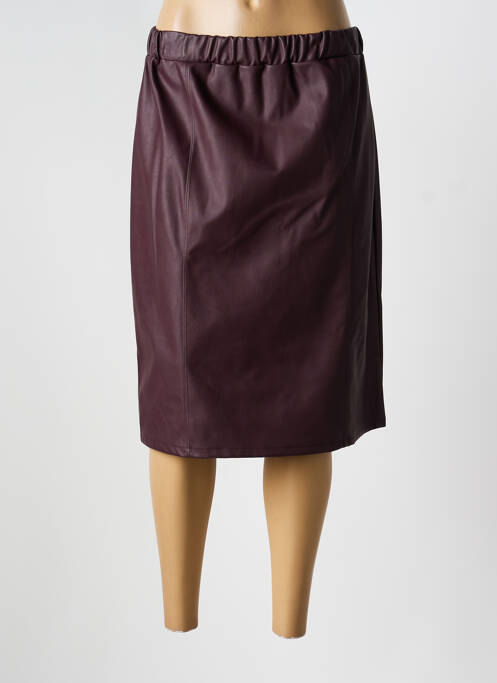Jupe mi-longue marron UNICA PLUS femme