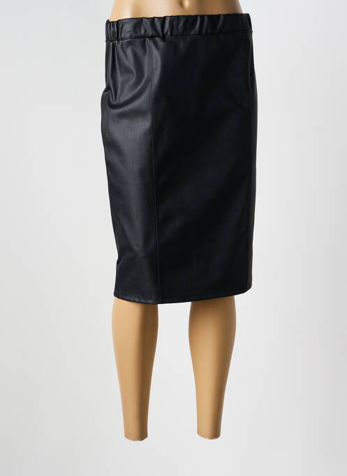 Jupe mi-longue noir UNICA PLUS femme