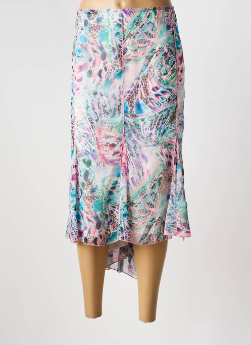 Jupe mi-longue rose GUY DUBOUIS femme