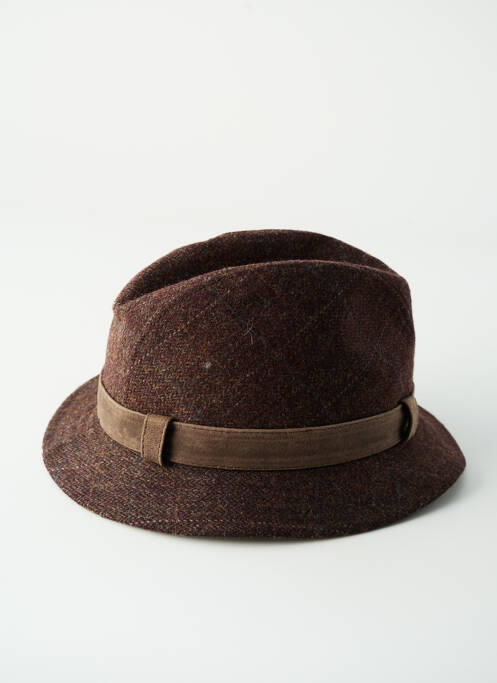 Chapeau doublure marron HERMAN homme