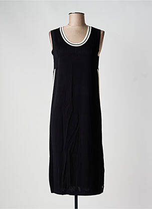Robe mi-longue sans manche sans manche noir AZAY femme