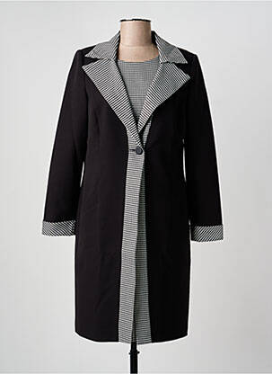 Ensemble robe tissage crêpe noir GREGORY PAT femme